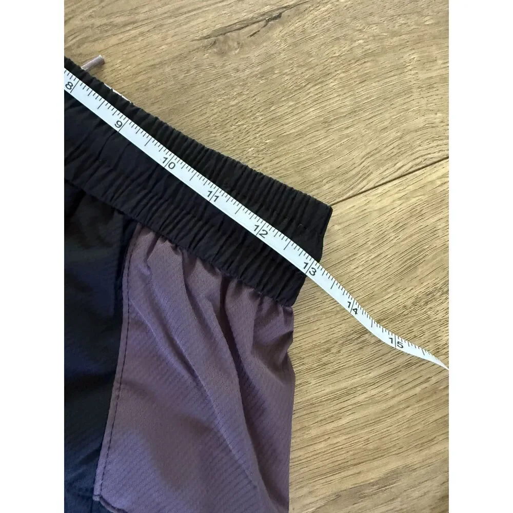 GONGGAR SLATELINE S NWOT water-repell ripstop hiking shorts black purple